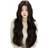 Shein Anterior Forehead Lace Long Natural Wave, Center Split Wig,Anterior Forehead-Shaped Lace 4*1