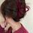 Shein Velvet Bow Tie Hair Clip