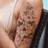 Shein 1pc Minimalist Floral & Leaf Design Large Arm Temporary Tattoo Sticker