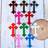 Shein 10pcs Cross Design Iron-On Patch
