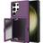 MAULUND Card Holder & Built-in Mirror Hybrid Cover for Galaxy S23 Ultra