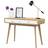 Domus Living Caitlin White/Natural Skrivbord 50x120cm