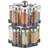 Relaxdays Rotating Spice Rack with 16 Jars