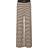 Mads Nørgaard 2x2 Cotton Stripe Veran Pants - Black Coffee/Vanill
