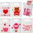 Joyin JOYIN 36 Pcs Valentine's Day Cellophane Gift Bag with Gift Tag, Candy Bag with 6 Valentine’s Themed Designs for Kids Party Favor, Classroom Exchange Prizes,Valentine’s Goody Bag