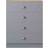 Fwstyle Esher Matt Grey/Oak Chest of Drawer 70x90cm