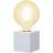 Star Trading Kub White/Wood Bordslampa 9cm