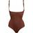 Shapermint Essentials Open Bust Bodysuit Shaper Panty - Chocolate