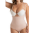 Shapermint Essentials Open Bust Bodysuit Shaper Panty - Oatmeal