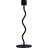 Cooee Design Curved Black Candlestick 23.5cm