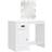 vidaXL 834970 White Sminkbord 42x90cm