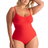 Shapermint Essentials All Day Every Day Scoop Neck Bodysuit - Racing Red