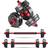 BCBIG Adjustable Dumbbell Sets Barbell 2 in 1 Weight Pair Home Fitness