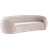 Austin Rounded Light Beige Soffa 232cm 3-sits