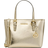 Michael Kors Jet Set Travel Extra Small Metallic Top Zip Tote Bag - Pale Gold