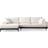 Atelier Del Sofa Eti Hörnsoffa 3-Sits Vit Soffa