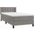 vidaXL Vvelvet Light Grey Kontinentalsäng 80x200cm