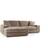 Luciana Luxury Jumbo Cord Coffee Sofa 263cm 4 Seater