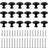 Romeda Romeda 18 Pieces Drawer Knobs, 30mm Dresser Kitchen Dresser Screw 30x15mm