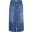 Part Two Calia Plain Denim Midi Skirt - Medium Blue