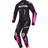 Ixon VORTEX MC Leather Suit Women Black-Pink-White Woman