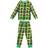 Småfolk Kid's Patterned Pajamas With Excavators - Green