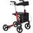 Homcom Folding Rollator with Seat 4 Wheels Adjustable Handle Height Bag