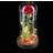 Relaxdays Eternal Rose with Light Chain Red Dekoration