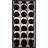 Caverack HALF ALDA 18 Flasker Egetræ og Sort Vinreol 30x60cm
