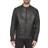 Cole Haan Leather Racer Jacket - Black