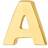 Nordahl Andersen A- Z Letter Earring - Gold