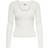 JDY O-Neck Sweater - White/Cloud Dancer