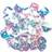 Craft Factory Square Cup Sequins Transparent per pack