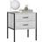 Vida Designs Brooklyn Grey Bedside Table 40x43cm