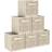 Wisdom Star Cubes with Handle Beige Opbevaringsboks 6stk