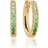 Sif Jakobs Jewellery Ellera Medio Øreringe, Guld/Grøn