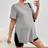 Shein Maternity Side Slit Round Neck T-Shirt
