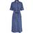 Only Midi Denim Dress With Belt - Medium Blue Denim