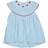 Copenhagen Colors Seersucker Heart Dress - Sky Blue/Cream Stripe/Berry