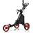 Costway Red 3 Wheel Golf Push Pull Cart 83 x 32 x 30cm