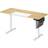Songmics Height Adjustable Pastel Yellow/Basic White Skrivbord 60x120cm
