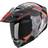 Scorpion ADX-2 Galane Klapphelm, schwarz-rot-silber, Größe