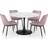 Julian Bowen Holland Round Pedestal Dining Set 120x120cm