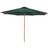 OutSunny Wooden Garden Parasol with Rope Pulley Mechanism and 8 Ribs 300cm