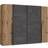 Forte ‎NRGS82511-C752 Artisan Oak/Dark Grey Garderobeskab 270.3x210.5cm