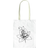 Bonamaison Printed Shopping Bag - White