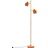 DYBERG LARSEN Ocean Orange/Brass Floor Lamp 160cm