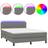 vidaXL Continental Bed With LED Light Kontinentalsäng