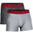 Under Armour Men's Tech 3" Boxerjock 2-pack - Mod Grey Light Heather/Jet Grey Light Heather