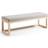 Kave Home Loya Beige/Natural Bænk
